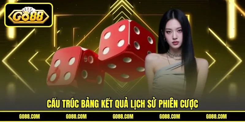 Cấu trúc bảng kết quả lịch sử phiên cược